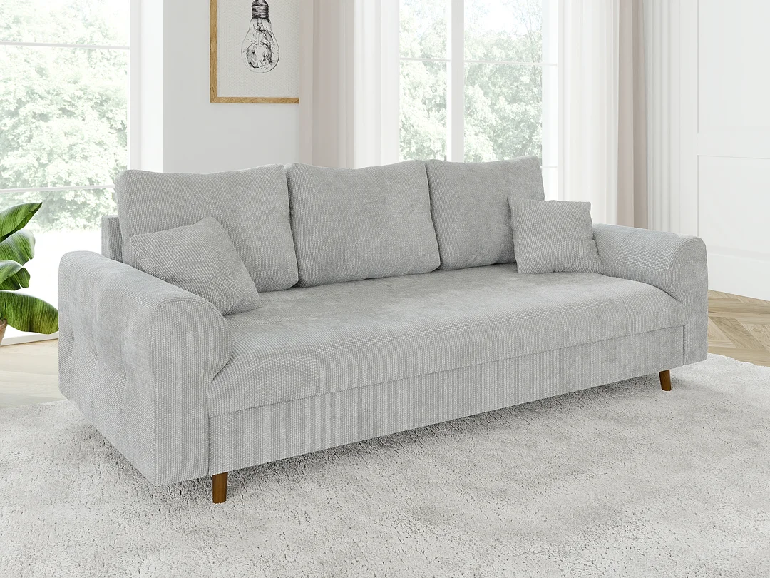 Sofa trzyosobowa Laril nowoczesna na wysokich nóżkach 210x93 — Flow 16