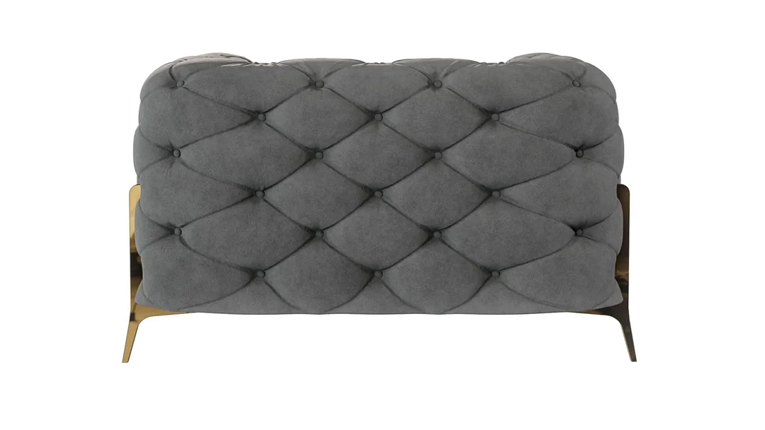 Fotel pikowany chesterfield TEO HIGH glamour — Riviera 91