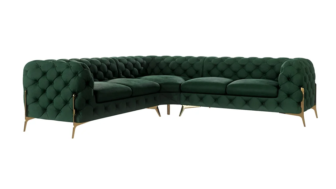 Narożnik pięcioosobowy luksusowy pikowany 2+E+2 Chesterfield TEO HIGH 264x264 — Riviera 38