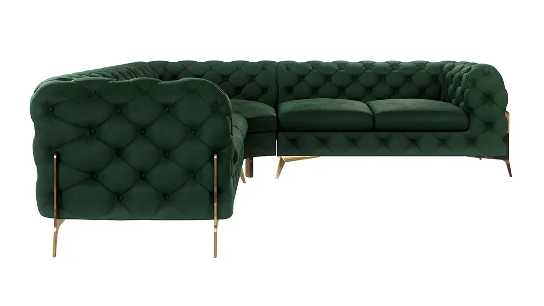 Narożnik pięcioosobowy luksusowy pikowany 2+E+2 Chesterfield TEO HIGH 264x264 — Riviera 38