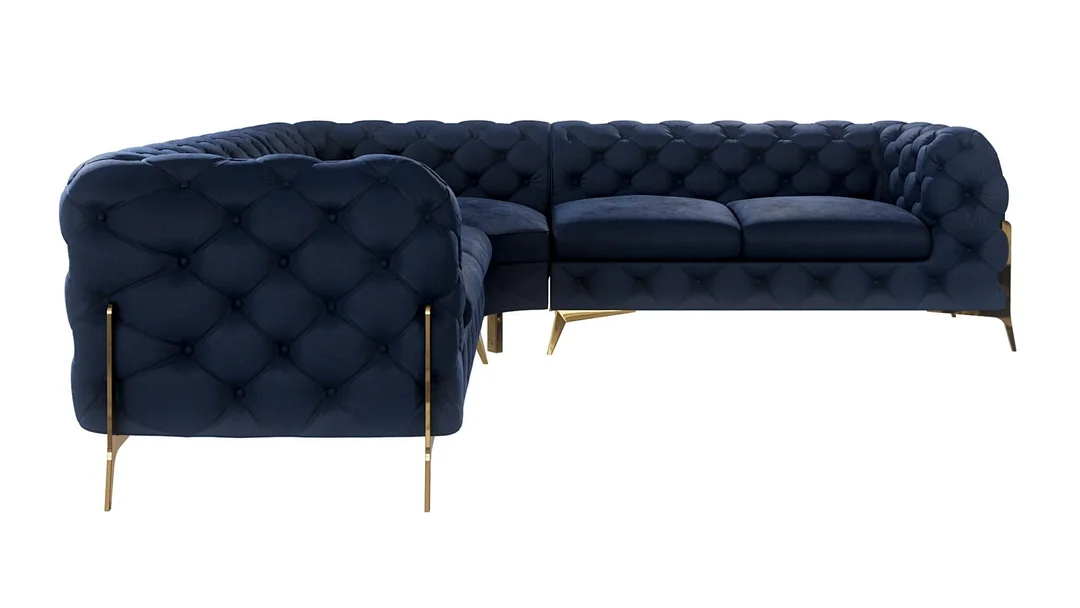 Narożnik pięcioosobowy luksusowy pikowany 2+E+2 Chesterfield TEO HIGH 264x264 — Riviera 81