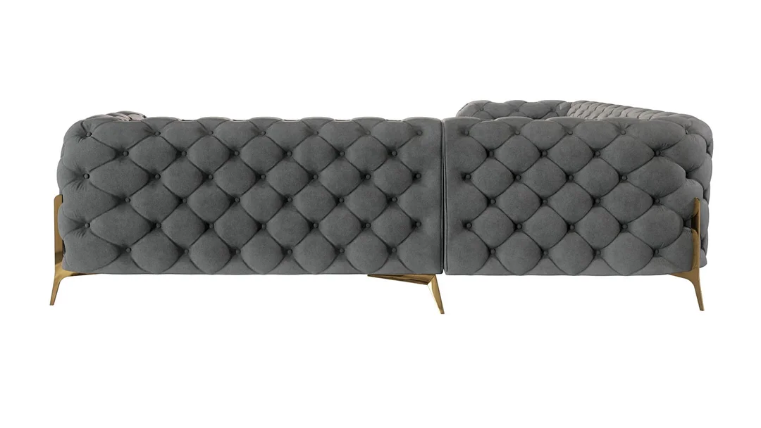 Narożnik pięcioosobowy luksusowy pikowany 2+E+2 Chesterfield TEO HIGH 264x264 — Riviera 91