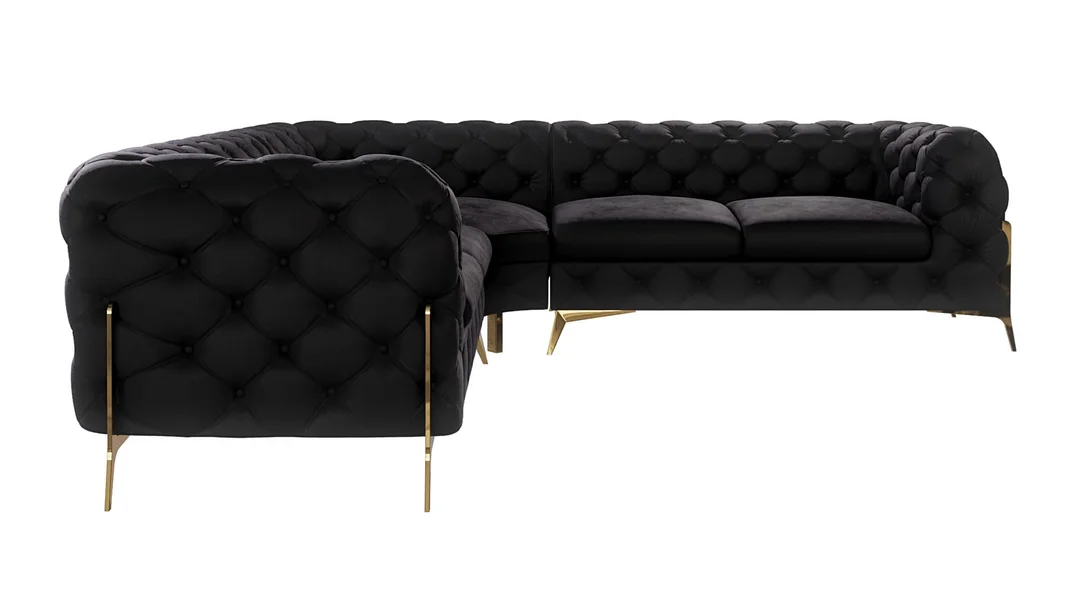 Narożnik pięcioosobowy luksusowy pikowany 2+E+2 Chesterfield TEO HIGH 264x264 — Riviera 100