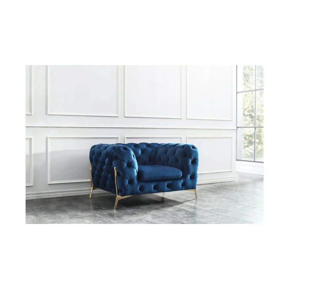 Fotel pikowany chesterfield TEO HIGH glamour — Riviera 81