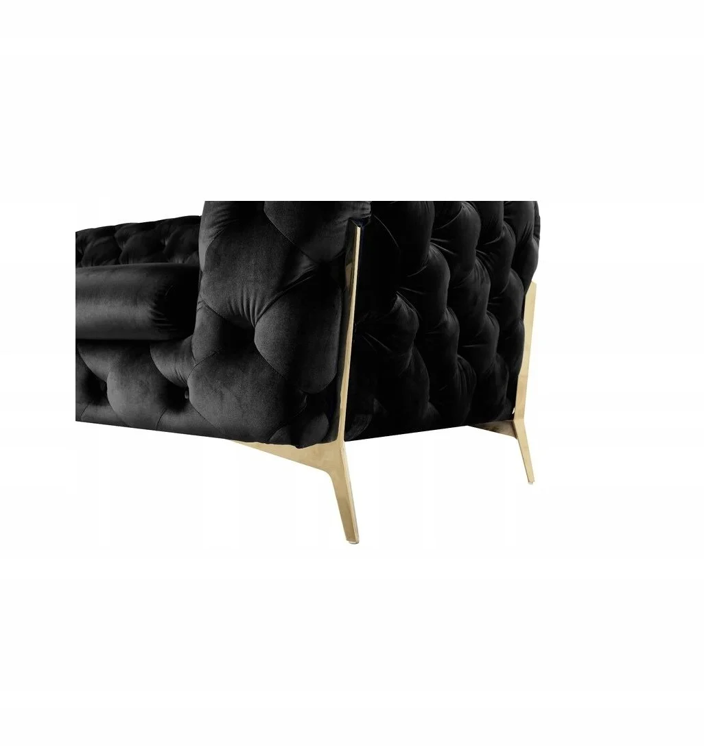 Fotel pikowany chesterfield TEO HIGH glamour — Riviera 100