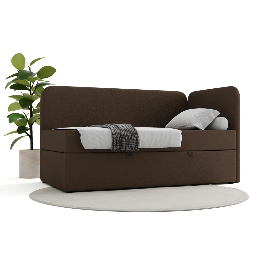 Łóżko Miami Comfort młodzieżowe z pojemnikiem na pościel na wymiar — Lambi 4