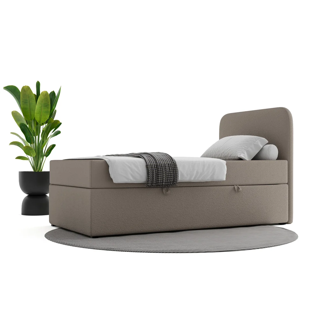 Łóżko Denver Comfort młodzieżowe z pojemnikiem na pościel na wymiar — Lambi 3