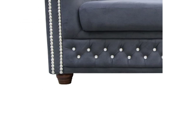 Sofa trzyosobowa z funkcją spania pikowana Chesterfield FELIX BLINK 3 - design i funkcjonalnosc w parze