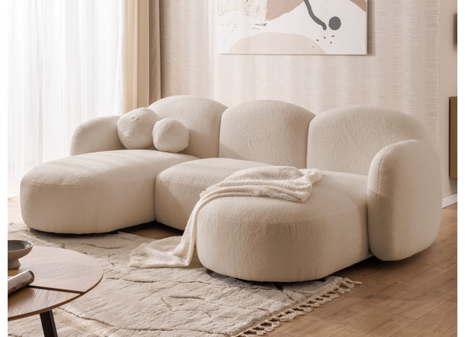 Narożnik pięcioosobowy z ozdobnymi poduszkami Bloop U - Quelle 03