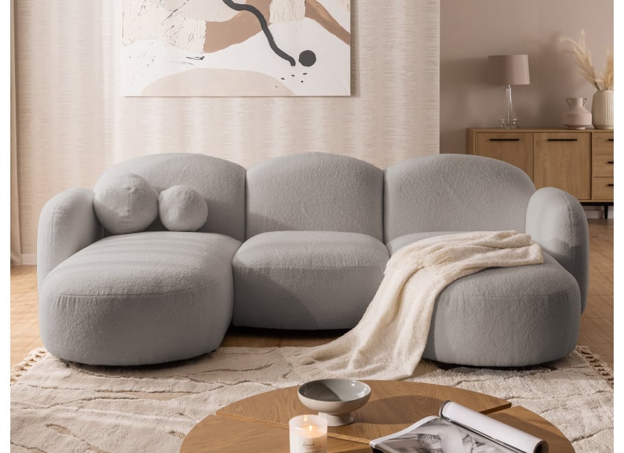 Narożnik pięcioosobowy z ozdobnymi poduszkami Bloop U - Quelle 83