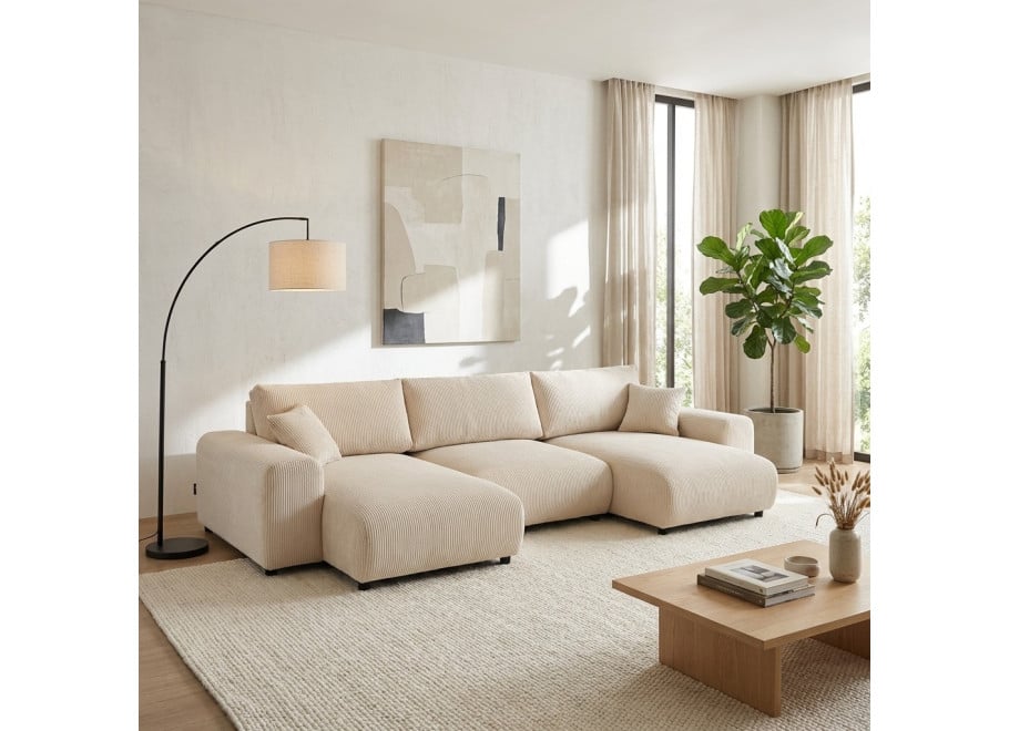 Narożnik sześcioosobowy nowoczesny Candi - Lincoln 03