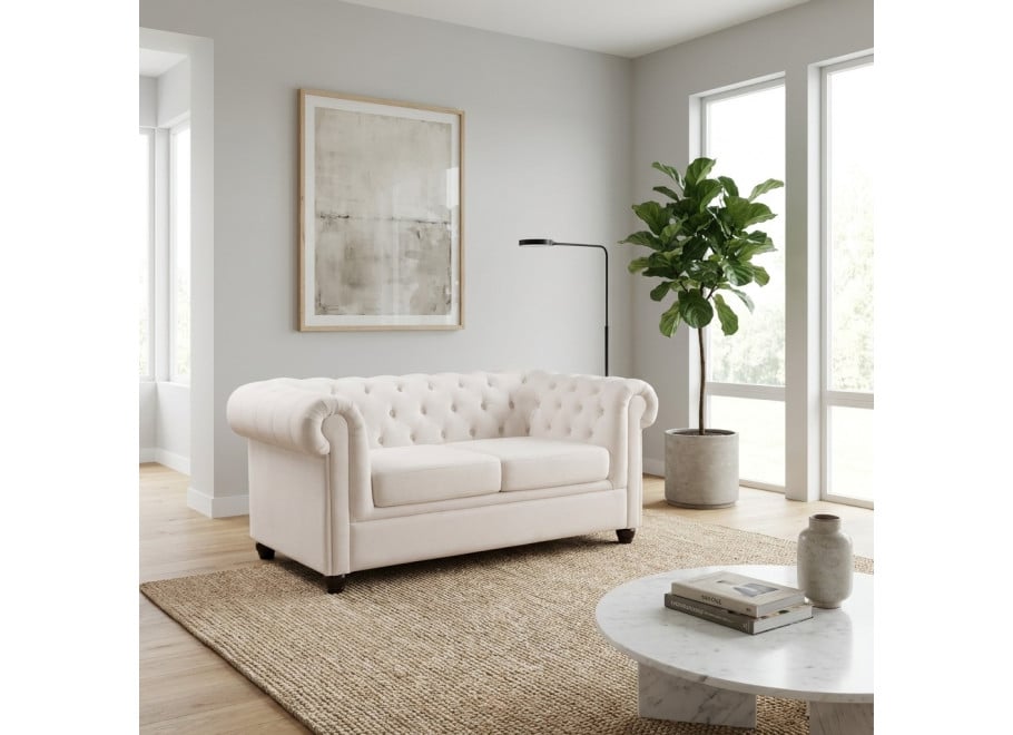 Sofa dwuosobowa pikowana Chesterfield SYDNEY - Solid 03