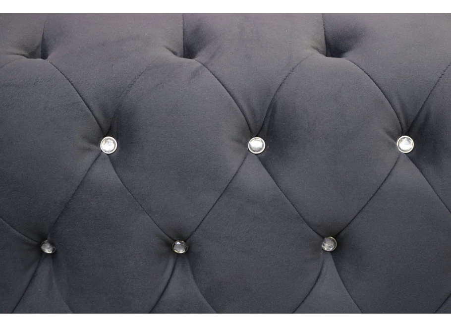 Sofa trzyosobowa z funkcją spania pikowana Chesterfield FELIX BLINK 3