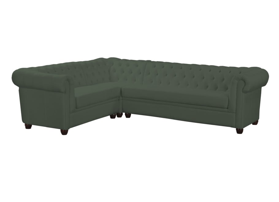 Narożnik sześcioosobowy pikowany Chesterfield SYDNEY 2+E+3 - Solid 39