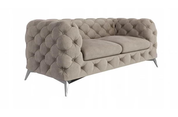 Sofa dwuosobowa pikowana glamour Chesterfield TEO 2 - praktyczne Sofa dwuosobowa pikowana glamour Chesterfield TEO 2 - praktyczne