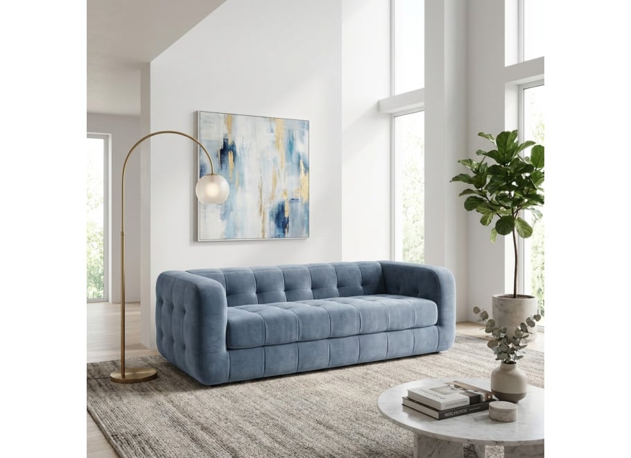 Sofa trzyosobowa klasyczna pikowana Zarina - Riviera 80