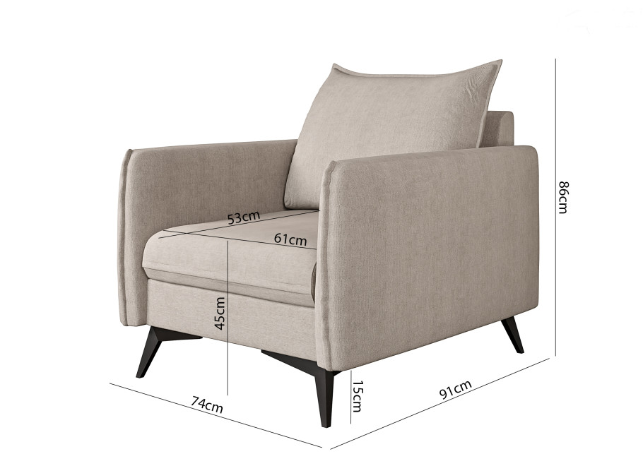 Fotel nowoczesny Verto High 5