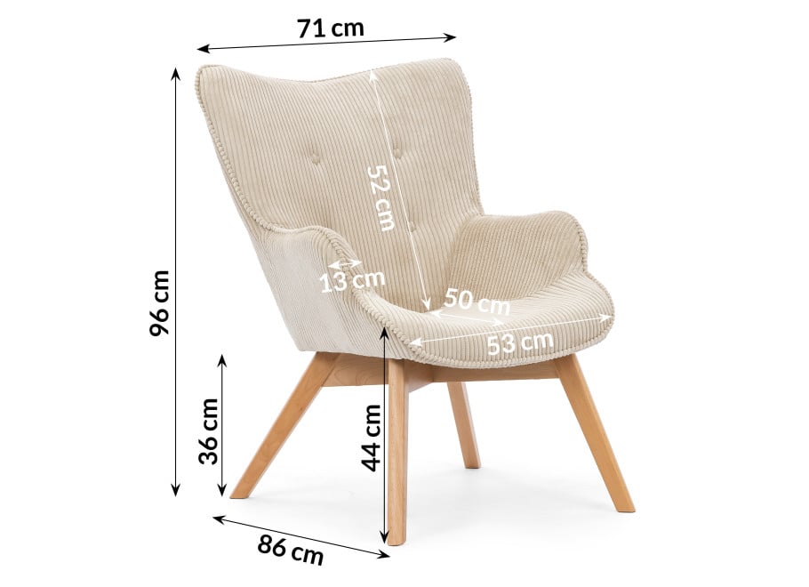 Fotel nowoczesny tapicerowany Brisa 4