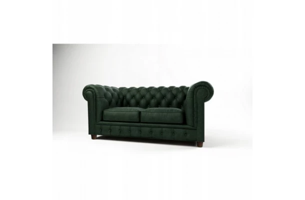 Sofa dwuosobowa z funkcją spania pikowana Chesterfield SOLARIS 2 - meble Sofa dwuosobowa z funkcją spania pikowana Chesterfield SOLARIS 2 - meble