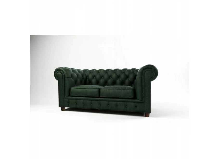 Sofa dwuosobowa z funkcją spania pikowana Chesterfield SOLARIS 2 Sofa dwuosobowa z funkcją spania pikowana Chesterfield SOLARIS 2