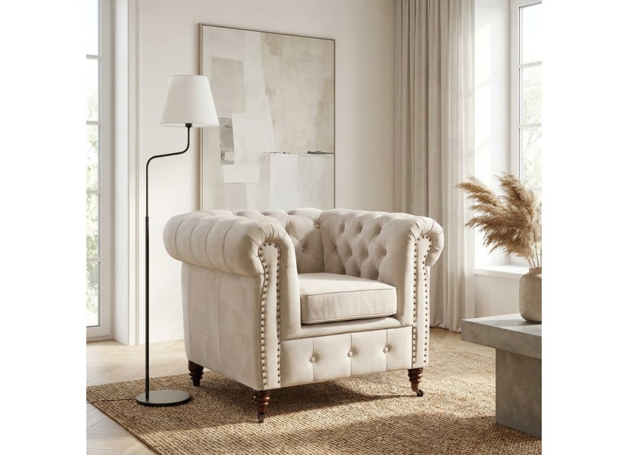 Fotel pikowany chesterfield VINCENT - Amore 31