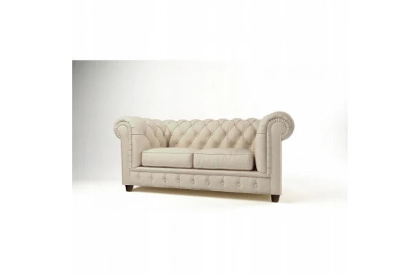 Sofa dwuosobowa z funkcją spania pikowana Chesterfield SOLARIS 2 - wypoczynkowe Sofa dwuosobowa z funkcją spania pikowana Chesterfield SOLARIS 2 - wypoczynkowe
