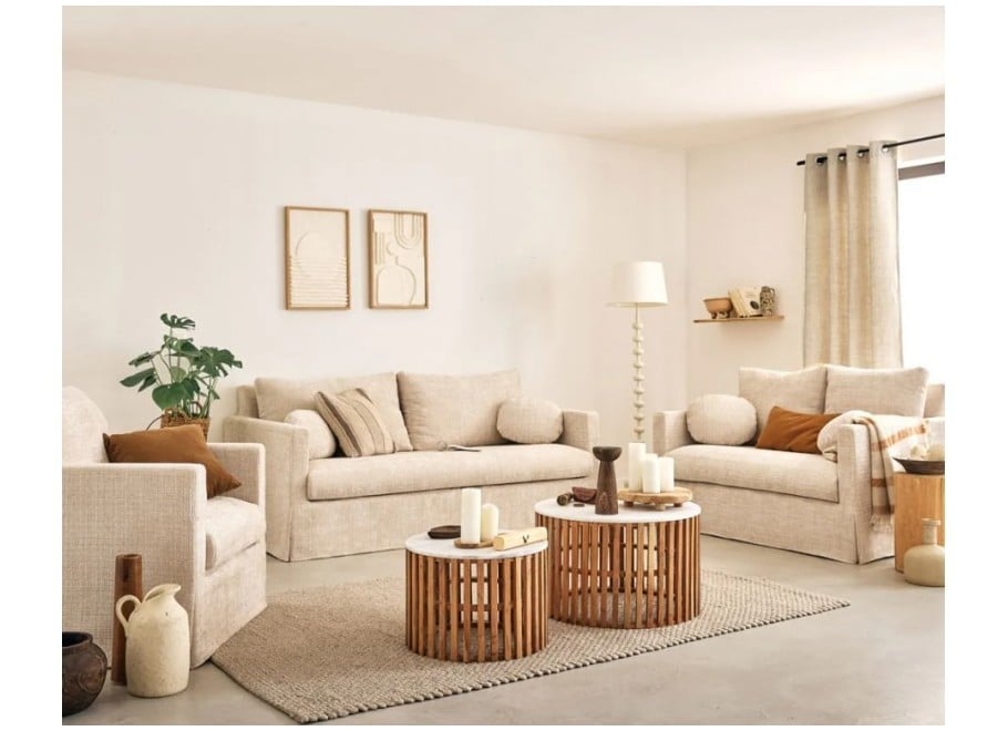 Zestaw mebli nowoczesnych 3+2+1 Nerio - zdejmowane pokrowce - Cremona 2