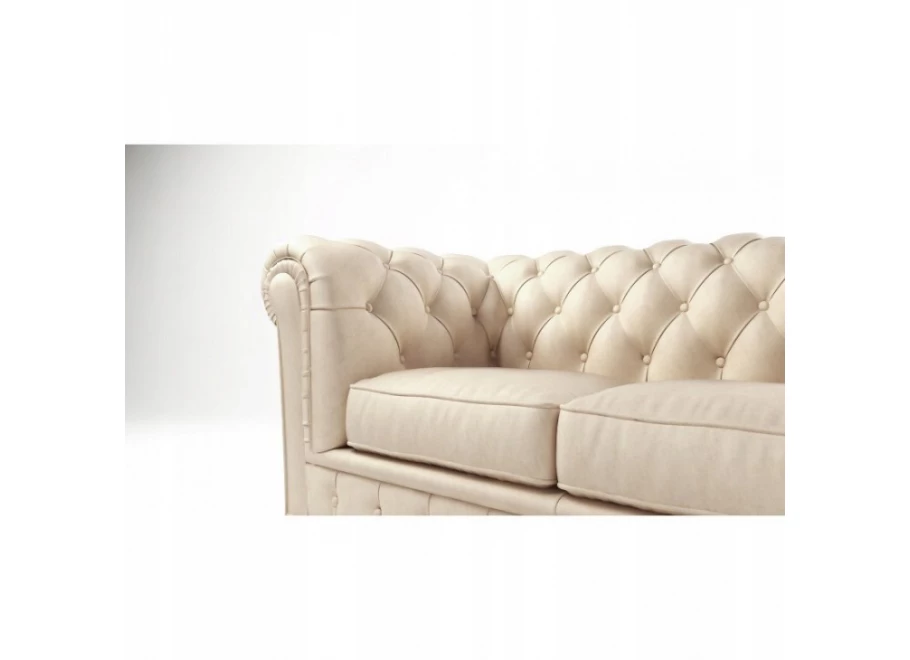 Sofa dwuosobowa z funkcją spania pikowana Chesterfield SOLARIS 2 Sofa dwuosobowa z funkcją spania pikowana Chesterfield SOLARIS 2