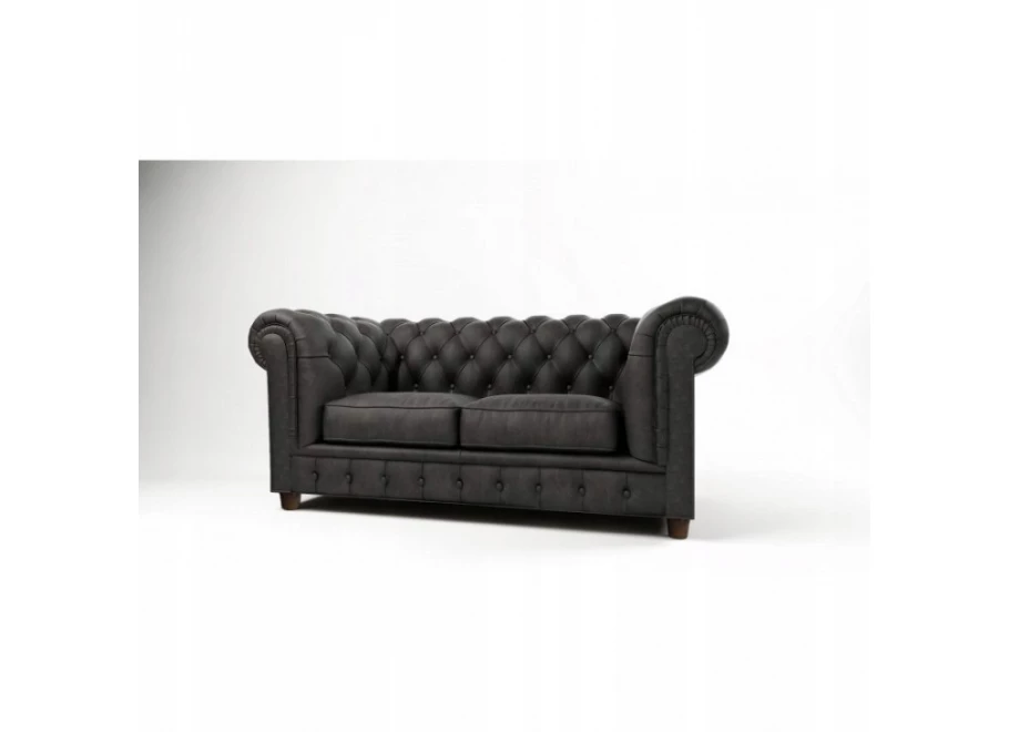 Sofa dwuosobowa z funkcją spania pikowana Chesterfield SOLARIS 2 Sofa dwuosobowa z funkcją spania pikowana Chesterfield SOLARIS 2