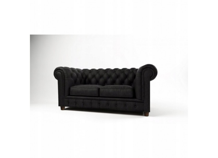 Sofa dwuosobowa z funkcją spania pikowana Chesterfield SOLARIS 2 8