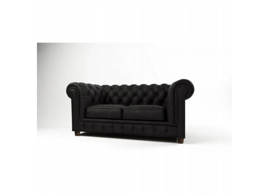Sofa dwuosobowa z funkcją spania pikowana Chesterfield SOLARIS 2 Sofa dwuosobowa z funkcją spania pikowana Chesterfield SOLARIS 2