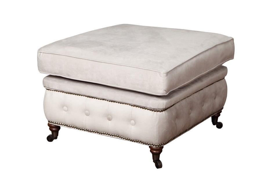 Puf pikowany glamour 75x70 VINCENT - Amore 31