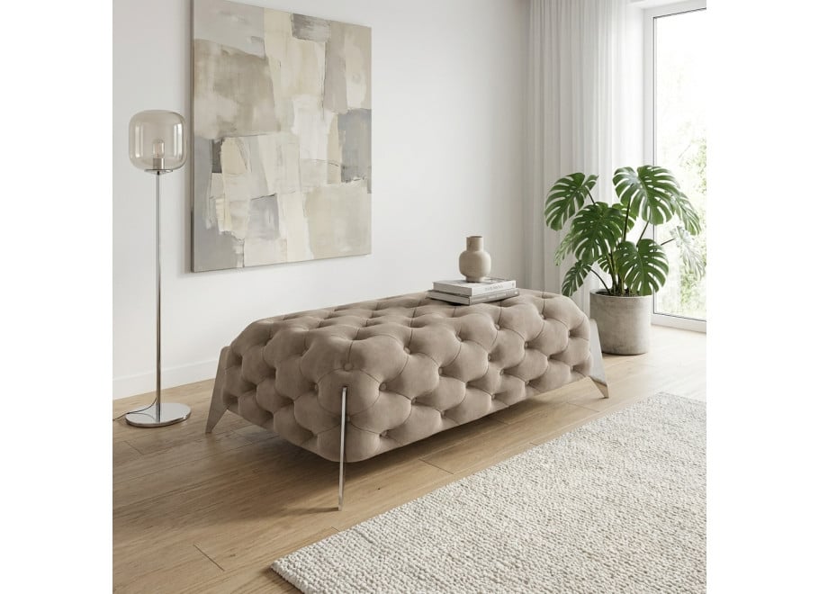 Puf pikowany Chesterfield 120x60 KALIFORNIA - Riviera 21