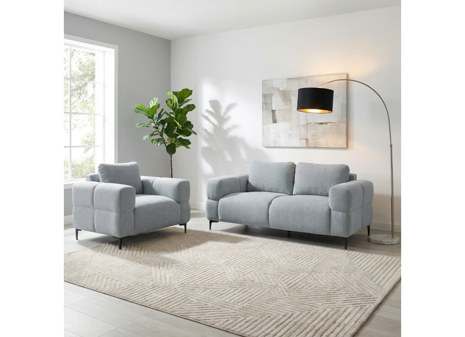 Zestaw Wypoczynkowy 2+1 Valentia – Komplet sofa + fotel do Salonu - Aragon 90