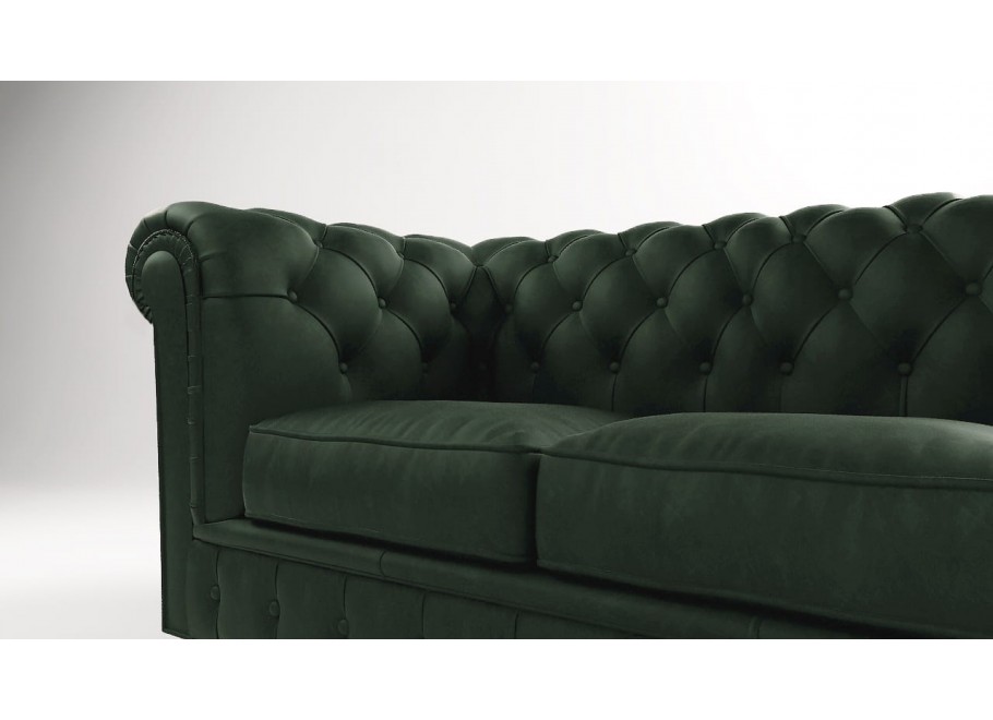Sofa trzyosobowa pikowana Chesterfield SOLARIS 3 7