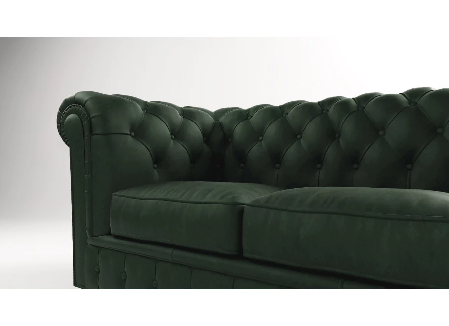 Sofa trzyosobowa pikowana Chesterfield SOLARIS 3