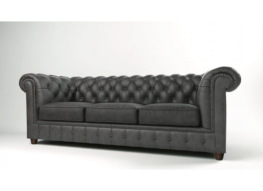 Sofa trzyosobowa pikowana Chesterfield SOLARIS 3 3