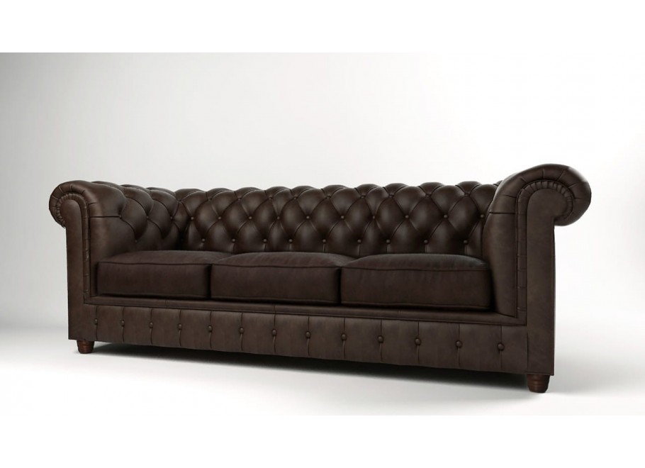 Sofa trzyosobowa pikowana Chesterfield SOLARIS 3 10