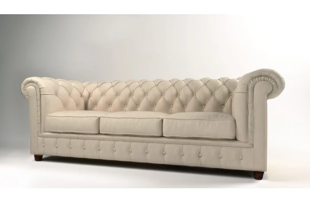 Sofa trzyosobowa pikowana Chesterfield SOLARIS 3 - design i funkcjonalnosc w parze