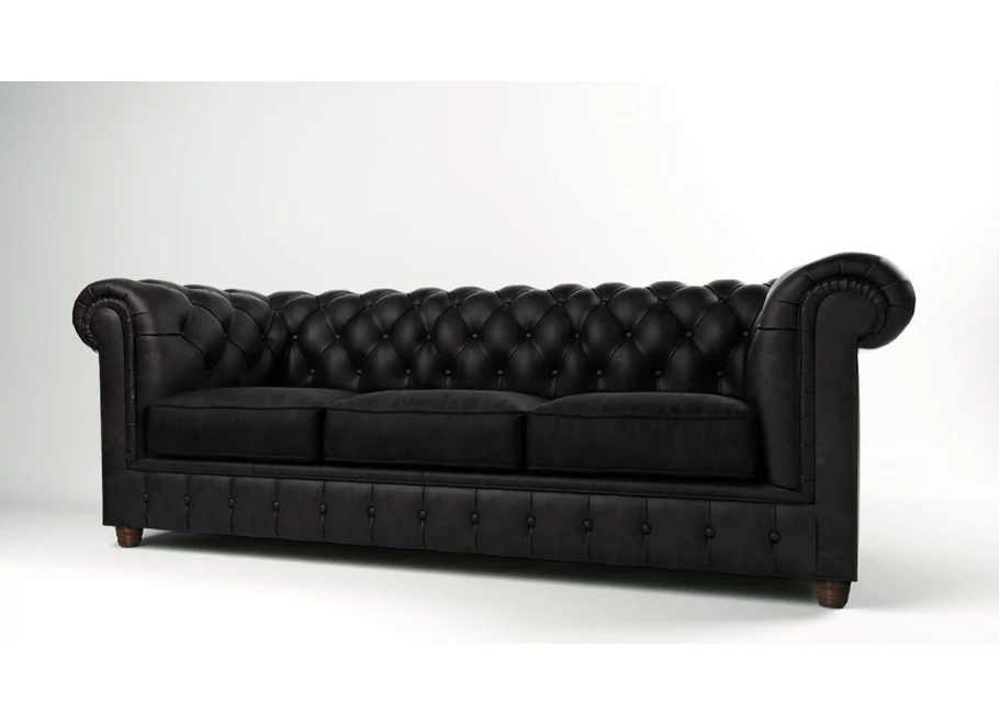 Sofa trzyosobowa pikowana Chesterfield SOLARIS 3