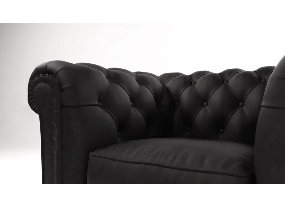 Sofa trzyosobowa pikowana Chesterfield SOLARIS 3