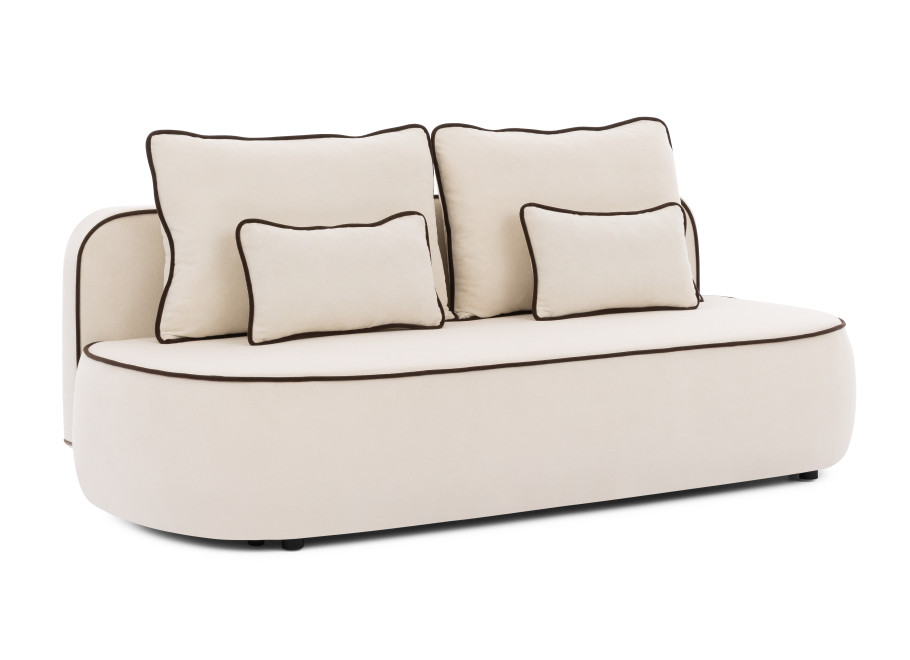 Sofa trzyosobowa z funkcją spania Bali - Soft 1 + Soft 6 (lamówka)