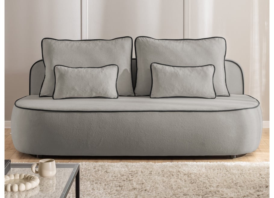 Sofa trzyosobowa z funkcją spania Bali - Soft 20 + Soft 22 (lamówka)