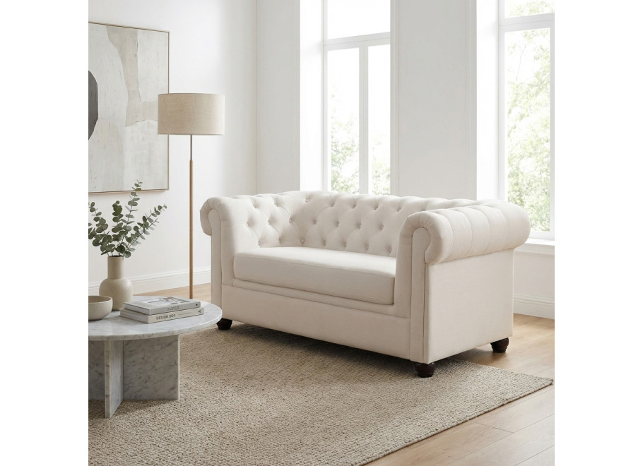 Sofa dwuosobowa pikowana Chesterfield SYDNEY - Solid 03