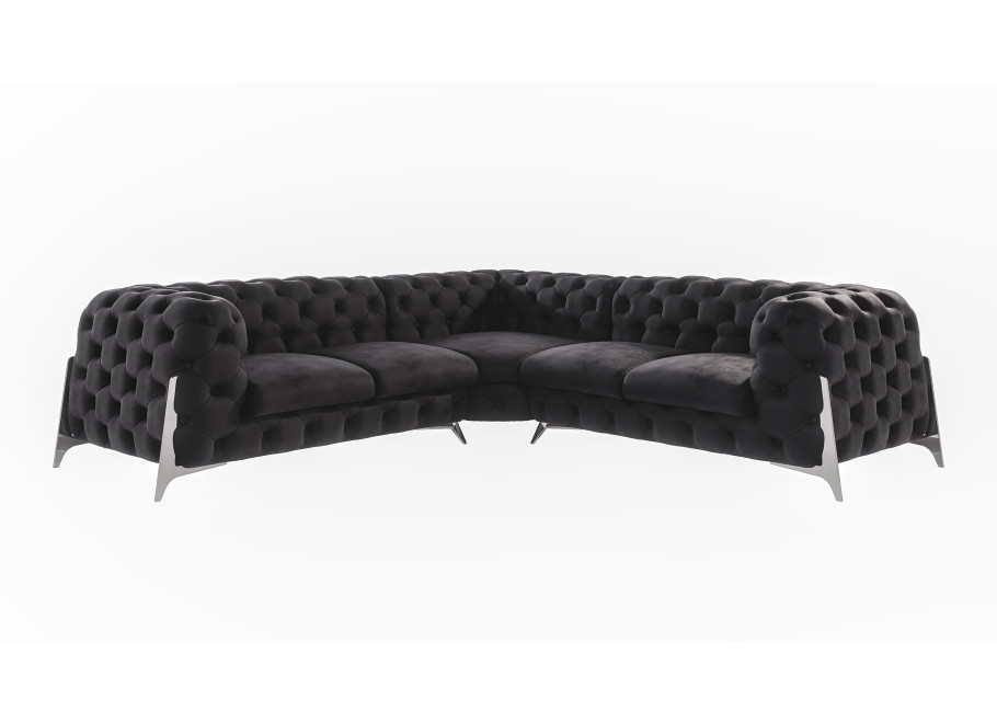 Narożnik Chesterfield KALIFORNIA 2+E+2 pikowany do salonu glamour 2