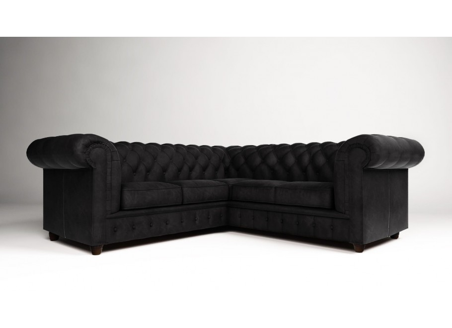 Narożnik pięcioosobowy pikowany Chesterfield SOLARIS 2+E+2 3