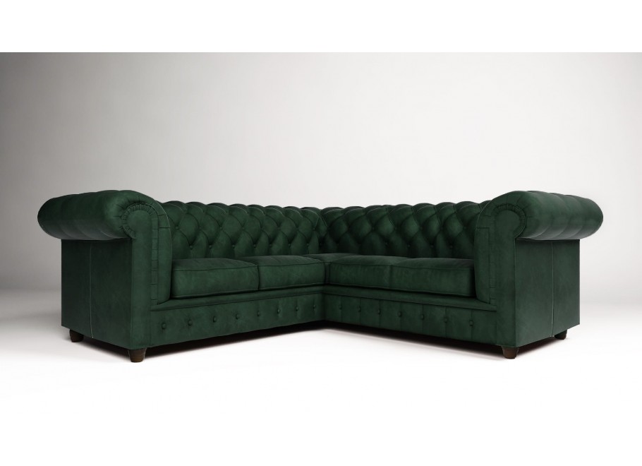 Narożnik pięcioosobowy pikowany Chesterfield SOLARIS 2+E+2 4