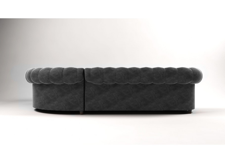 Narożnik sześcioosobowy pikowany Chesterfield SOLARIS 3+E+2 5