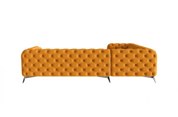 Narożnik pięcioosobowy luksusowy pikowany Chesterfield TEO 1+E+3 - stylowe