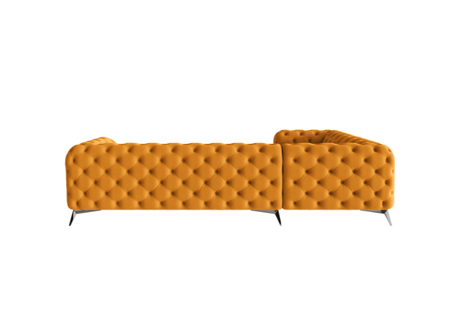 Narożnik pięcioosobowy luksusowy pikowany Chesterfield TEO 1+E+3 10